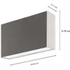 Image de Arcchio - Wandlampen buiten - 1licht - Roestvrij staal - H: 9.78 cm - roestvrij staal - Inclusief lichtbron
