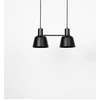Image de Lucande - hanglamp - 2lichts - ijzer - H: 19.3 cm - E27 - mat zwart