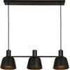Image de Lucande - hanglamp - 3lichts - IJzer - H: 19.3 cm - E27 - zwart mat