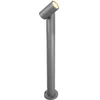 Image de PRIOS - Sokkellamp - 1licht - Aluminium, glas - H: 45 cm - GU10 - donkergrijs