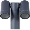 Image de PRIOS - Tuinpad verlichting - 2lichts - Aluminium, glas - H: 60 cm - GU10 - donkergrijs
