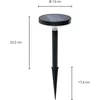 Image de PRIOS - Solar buitenverlichting - 1licht - Kunststof - H: 39.6 cm - zwart - Inclusief lichtbron