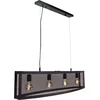 Image de Lindby - hanglamp - 4lichts - Staal - E27 - zwart