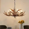 Image de Lindby - hanglamp - 6lichts - Polyester, staal - H: 30 cm - E14 - bruin
