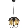 Image de Lucande - hanglamp - 3lichts - IJzer - H: 42.2 cm - E14 - zwart