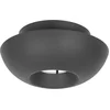 Image de Lucande - plafondlamp design - 1licht - Staal - H: 22 cm - E27 - zwart