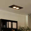 Image de Lucande - plafondlamp - 2lichts - IJzer, aluminium - H: 3.8 cm - GX53 - zwart, grafiet - Inclusief lichtbronnen