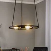 Image de Lucande - hanglamp - 3lichts - Staal - E27 - zwart