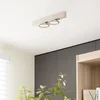 Image de Lucande - plafondlamp - 2lichts - IJzer, aluminium - H: 8.6 cm - GU10 - nikkel - Inclusief lichtbronnen
