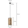Image de Lucande - hanglamp - 1licht - IJzer - H: 37 cm - E27 - zwart, licht hout