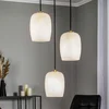 Image de Lucande - hanglamp - 3lichts - Ijzer, glas - G9 - messing, zandwit