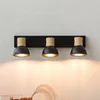 Image de Lindby - buitenspot - 3lichts - ijzer - H: 20.8 cm - E14 - zwart, hout