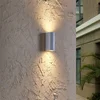 Image de PRIOS - Wandlamp buiten - 2lichts - Aluminium, glas - H: 16 cm - GU10 - wit
