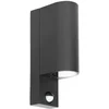 Image de PRIOS - Wandlampen buiten - 2lichts - Aluminium, glas - H: 22.8 cm - GU10 - zwart