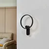 Image de Lucande - LED wandlamp- met dimmer - 1licht - Ijzer, acryl - H: 42.5 cm - zwart - Inclusief lichtbron