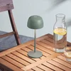 Image de Lindby - Terraslampen- met dimmer - 1licht - Aluminium spuitgietwerk, kunststof - H: 27.5 cm - saliegroen - Inclusief lichtbron