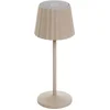 Image de Lindby - Terraslampen- met dimmer - 1licht - Aluminium spuitgietwerk, kunststof - H: 28.5 cm - zandbeige - Inclusief lichtbron