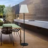 Image de Lucande - Terraslampen - 1licht - Kunststof, aluminium - H: 150 cm - E27 - wit, zwart