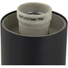 Image de Lindby - Wandlampen buiten - 1licht - IJzer - H: 40 cm - E27 - antraciet, transparant