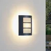 Image de Lindby - Wandlampen buiten - 1licht - Aluminium, kunststof - H: 26 cm - E27 - zwart