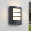 Image de Lindby - Wandlampen buiten - 1licht - Aluminium, kunststof - H: 26 cm - E27 - zwart