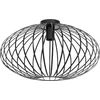 Image de Lindby - plafondlamp - 1licht - IJzer - H: 28.5 cm - E27 - zwart