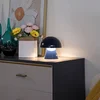 Image de Lindby - LED tafellamp- met dimmer - 1licht - IJzer - H: 17.5 cm - donkerblauw - Inclusief lichtbron