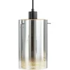 Image de Lucande - hanglamp - 1licht - Glas, ijzer - H: 20.5 cm - E27 - antraciet, goud