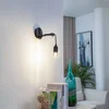 Image de Lindby - wandlamp - 1licht - IJzer - E27 - zwart