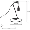 Image de Lindby - Tafellamp - 1licht - IJzer - H: 35 cm - E27 - zwart