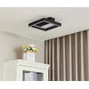 Image de Lucande - Slimme plafondlamp- met dimmer - 1licht - Metaal, kunststof - H: 7.7 cm - zwart, wit - Inclusief lichtbron