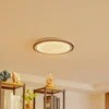 Image de Lindby - Slimme plafondlamp - RGB - met dimmer - 1licht - Plastic, metaal - H: 7 cm - wit, zwart - Inclusief lichtbron