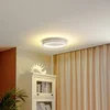 Image de Lindby - LED plafondlamp- met dimmer - 1licht - Plastic, metaal - H: 8.5 cm - wit - Inclusief lichtbron