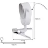Image de Lindby - Klemlamp - 1licht - IJzer, kunststof - H: 10 cm - GX53 - wit mat