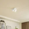 Image de Lindby - plafondlamp - 3lichts - IJzer, aluminium - H: 14.4 cm - GX53 - wit mat