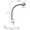 Image de Lindby - Klemlamp - 1licht - ijzer - H: 25 cm - GX53 - nikkel mat, zwart