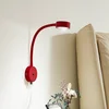 Image de Lindby - wandlamp - 1licht - ijzer - H: 25 cm - GX53 - rood