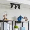 Image de Lindby - buitenspot - 3lichts - Metaal - H: 13 cm - GU10 - zandzwart