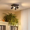 Image de Lindby - buitenspot - 4lichts - Metaal - H: 13 cm - GU10 - zandzwart