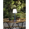 Image de Lindby - Terraslampen - CCT - 1licht - IJzer, aluminium, kunststof - H: 45 cm - blauw, wit - Inclusief lichtbron