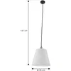 Image de Lindby - Hanglampen buiten - 1licht - kunststof, metaal - H: 30 cm - E27 - wit, zwart