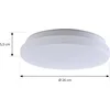 Image de Lindby - LED plafondlamp - 1licht - PMMA, metaal - H: 5.5 cm - wit - Inclusief lichtbron
