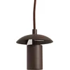 Image de Lindby - hanglamp - 1licht - Glas, ijzer - H: 24 cm - E27 - rookgrijs, koffie