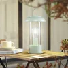 Image de Lindby - Terraslampen- met dimmer - 1licht - Glas, ijzer - H: 36.4 cm - E27 - groen, helder - Inclusief lichtbron