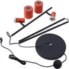 Image de Lindby - vloerlamp - 2lichts - IJzer - H: 155 cm - E27 - oranje, zwart