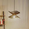 Image de Lindby - hanglamp - 1licht - Papier, ijzer - H: 26 cm - E27 - zwart