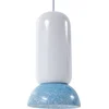 Image de Lindby - hanglamp - 1licht - Keramiek - H: 21.5 cm - GU10 - wit, blauw