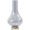 Image de Lindby - LED tafellamp- met dimmer - 1licht - Glas, plastic - H: 30 cm - rookgrijs, goud mat - Inclusief lichtbron
