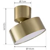 Image de Lindby - LED plafondlamp - 1licht - Aluminium - H: 12.5 cm - goud - Inclusief lichtbron