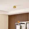 Image de Lindby - LED plafondlamp - 1licht - Aluminium - H: 8.8 cm - goud - Inclusief lichtbron